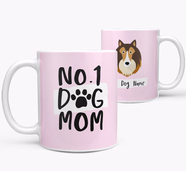 'No.1 Dog Mom' - Personalized {breedFullName} Mug